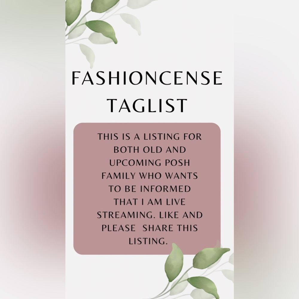 Welcome to my tag list! Sign Sheet